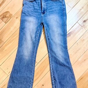Judy Blue High Rise Bootcut Jeans 7/28 Short Petite Stretch Denim Light Wash